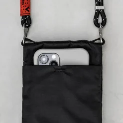 Phone Sacoche Black Tech Sateen