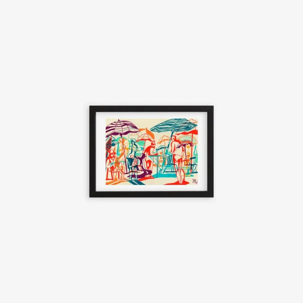 Planting Umbrellas Giclée Print