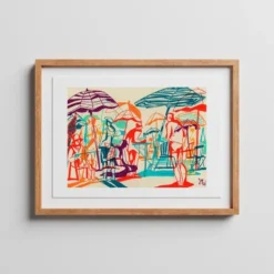 Planting Umbrellas Giclée Print