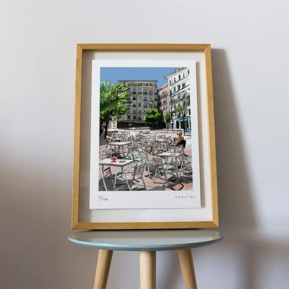 Plaza de Chueca Fine Art Print