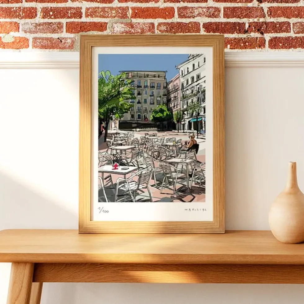 Plaza de Chueca Fine Art Print