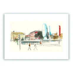 Plaza de Colón Giclée Print