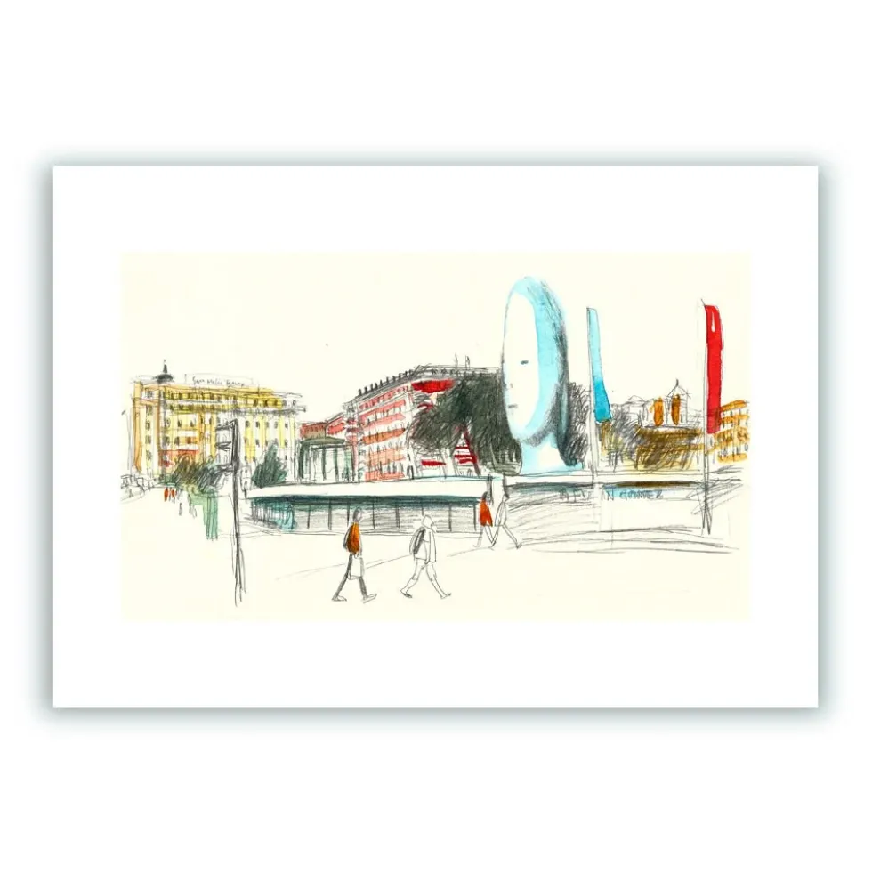 Plaza de Colón Giclée Print