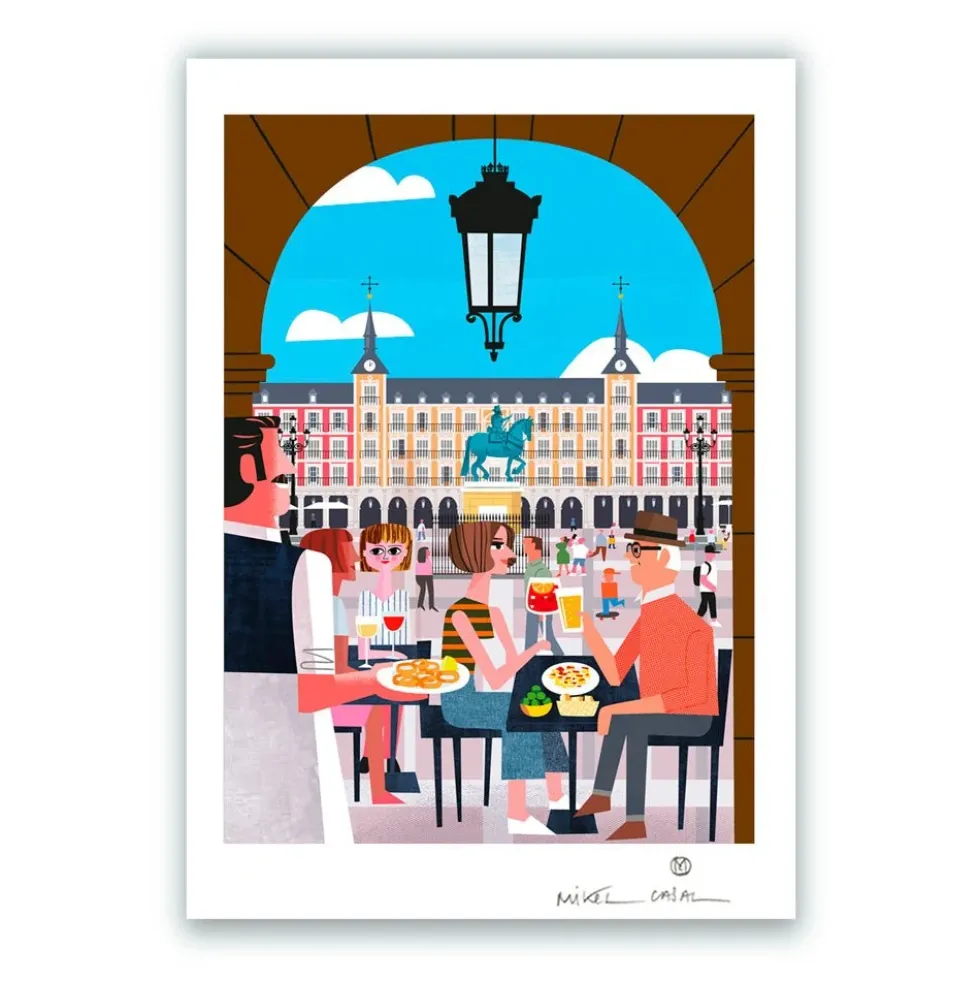 Plaza Mayor Madrid Giclée Print