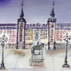 Plaza Mayor Vacía Giclée Print