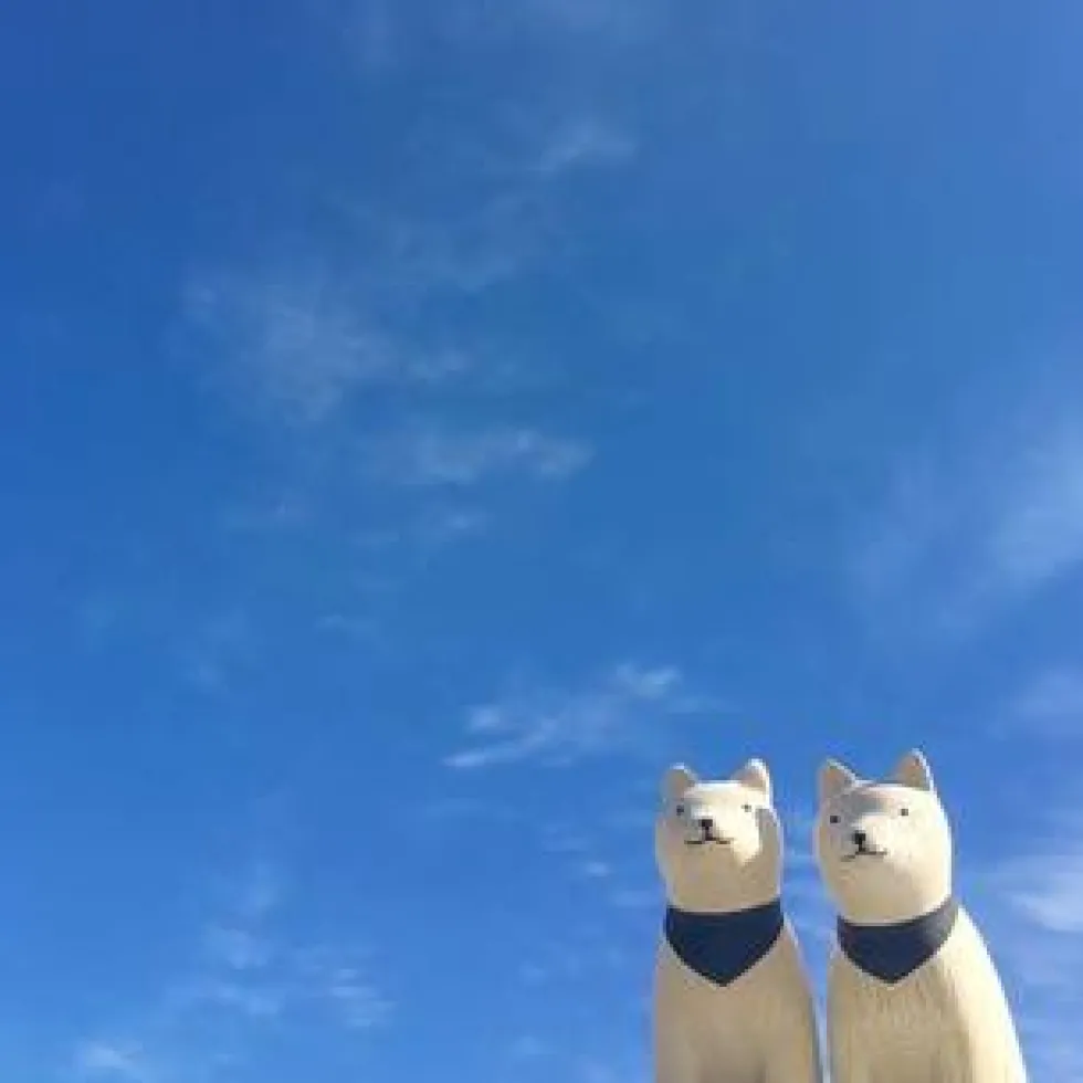 Pole Pole Wooden Animal Akita