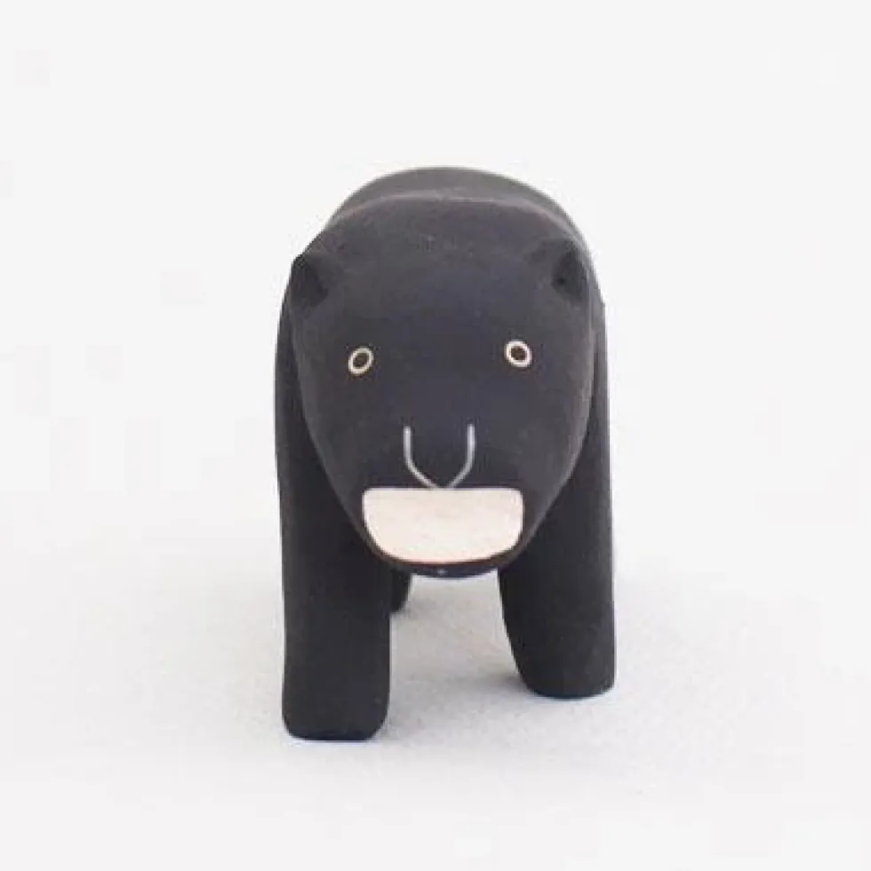 Pole Pole Wooden Animal Black Panther