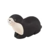 Pole Pole Wooden Animal Black Otter