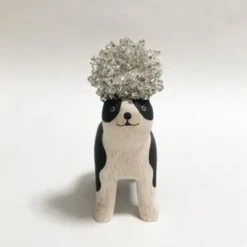 Pole Pole Wooden Animal Boston Terrier
