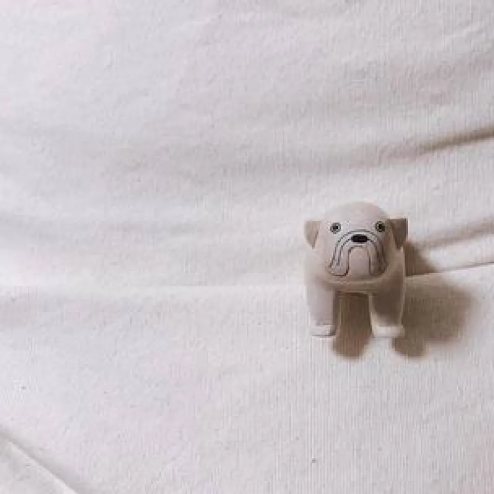 Pole Pole Wooden Animal Bulldog