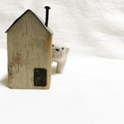 Pole Pole Wooden Animal Bulldog