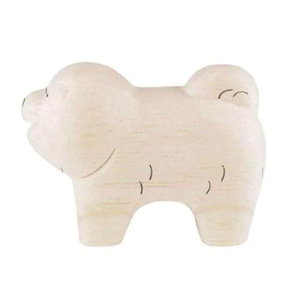 Pole Pole Wooden Animal Chow Chow