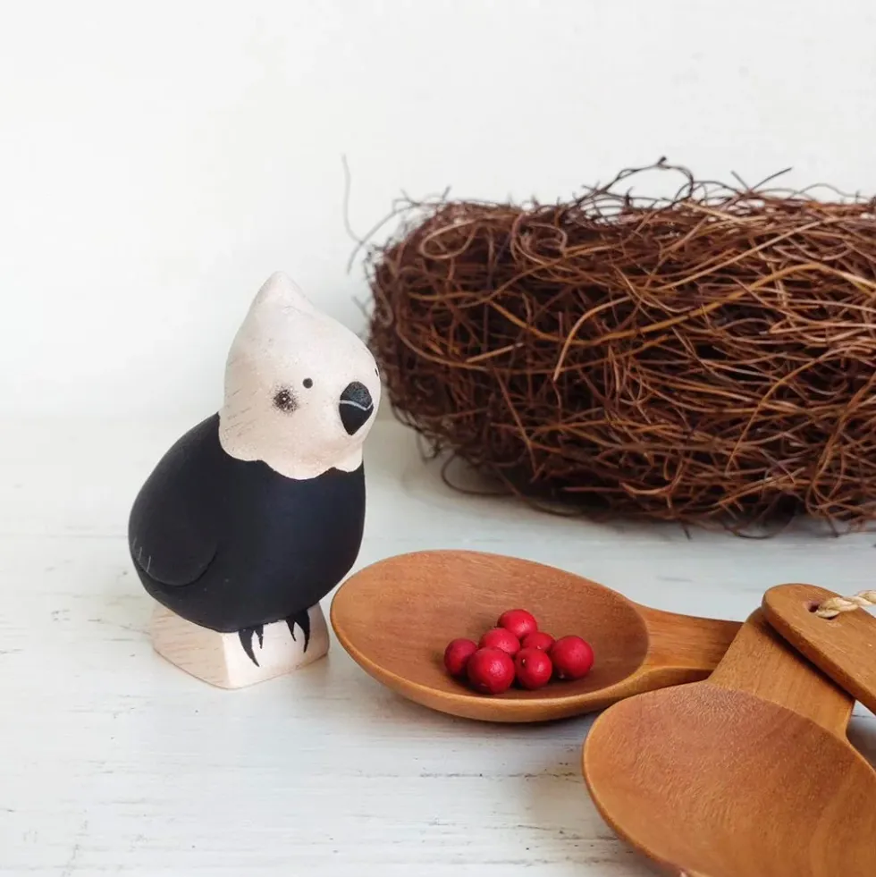 Pole Pole Wooden Animal Cockatoo