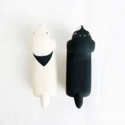 Pole Pole Wooden Animal Dachshund White