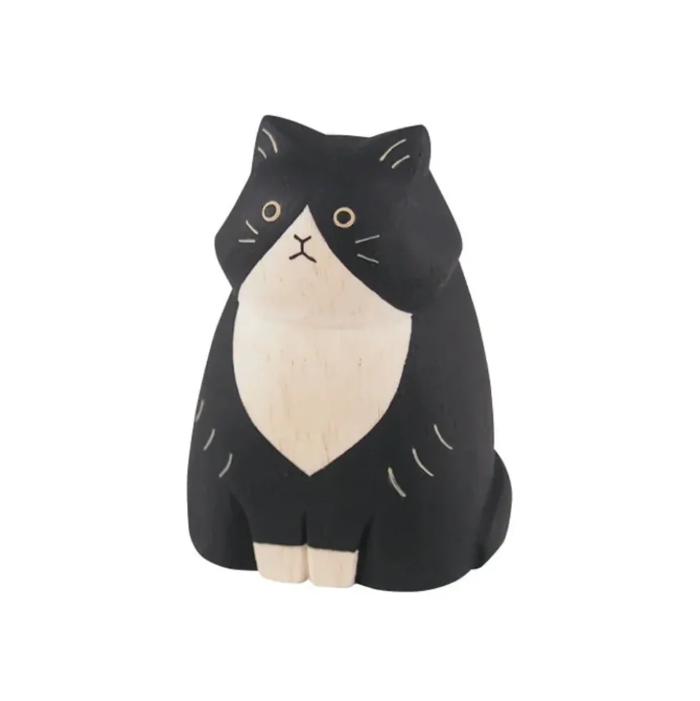Pole Pole Wooden Animal Long Black Hair Hachiwara