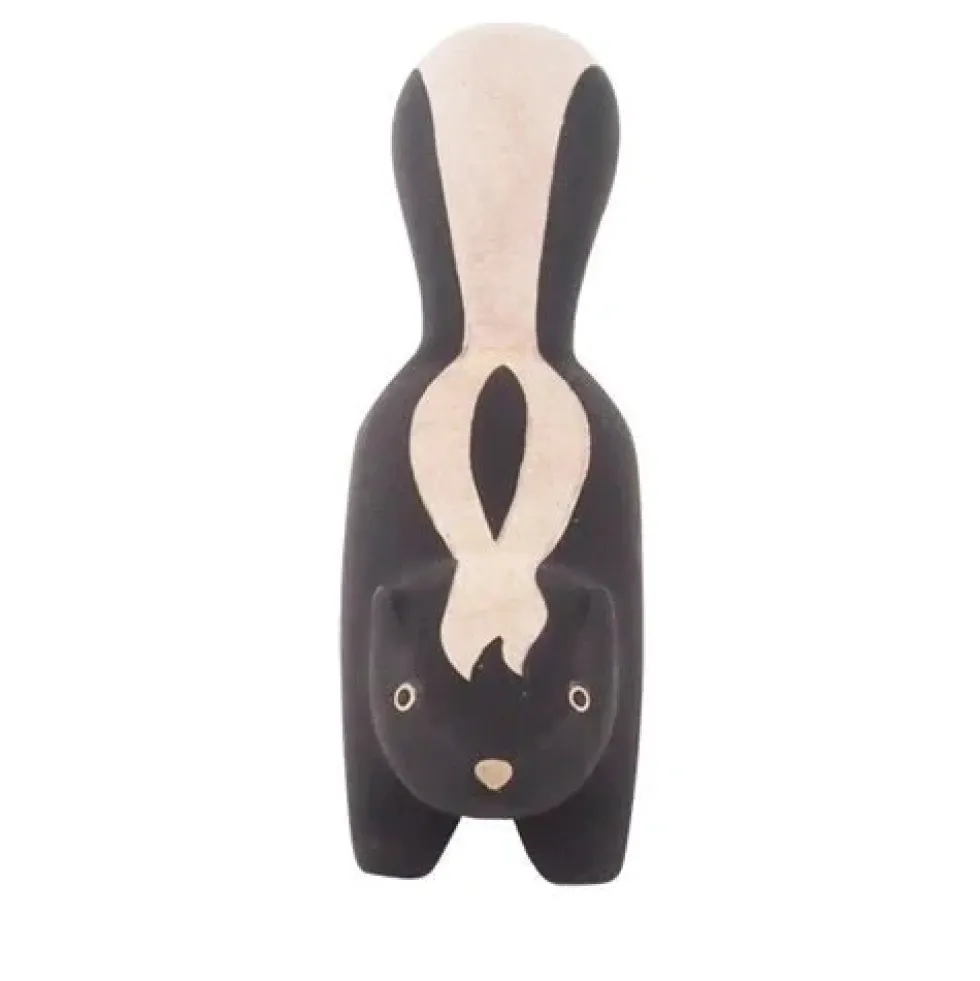Pole Pole Wooden Animal Skunk