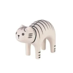 Pole Pole Wooden Animal Tiger Cat