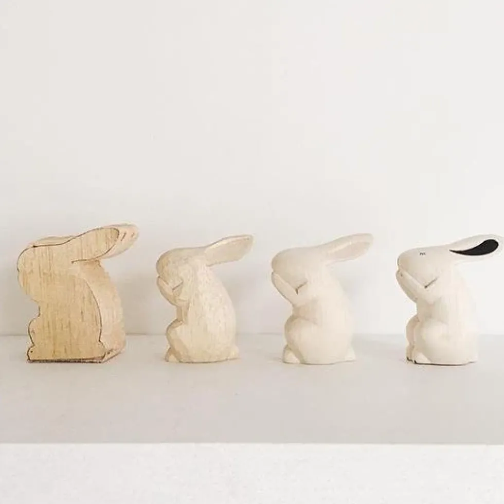 Pole Pole Wooden Animal Tiger Cat