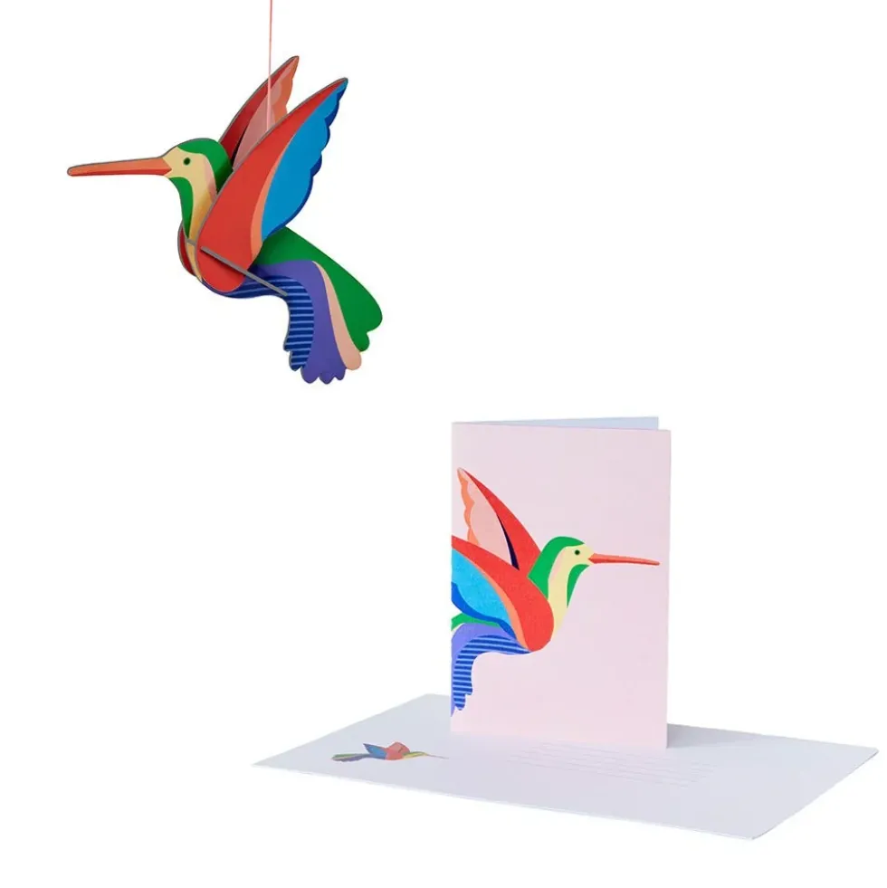 Pop Out Cards Hummingbird