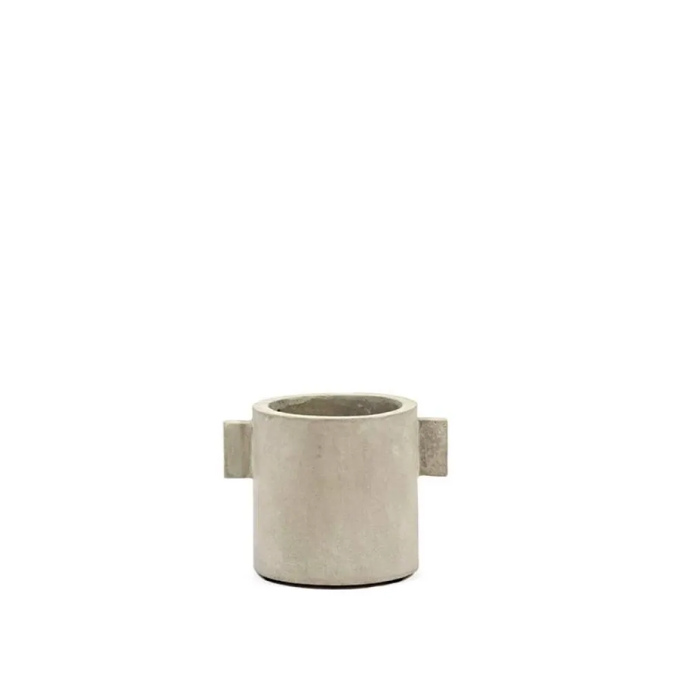 Pot Concrete Rond Naturel S 13x13