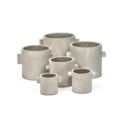 Pot Concrete Rond Naturel XL 25x25