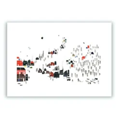 Pueblo en el Bosque Giclée Print