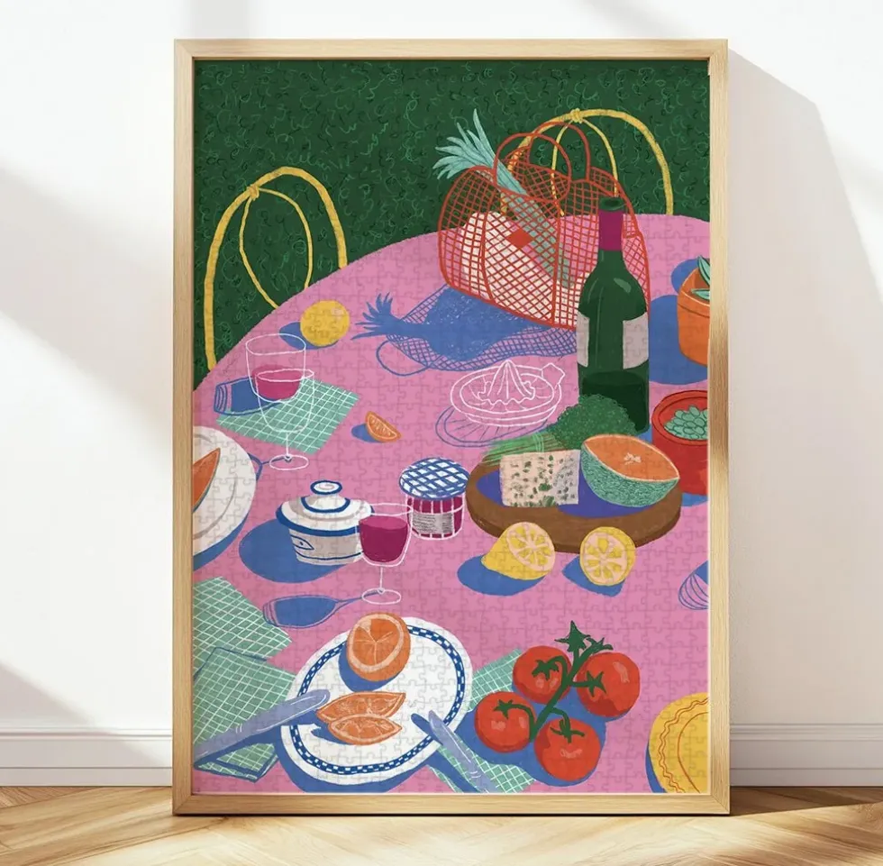 Puzzle Bodegón de Jardín por Gisèle Murias - 1000 Pieces