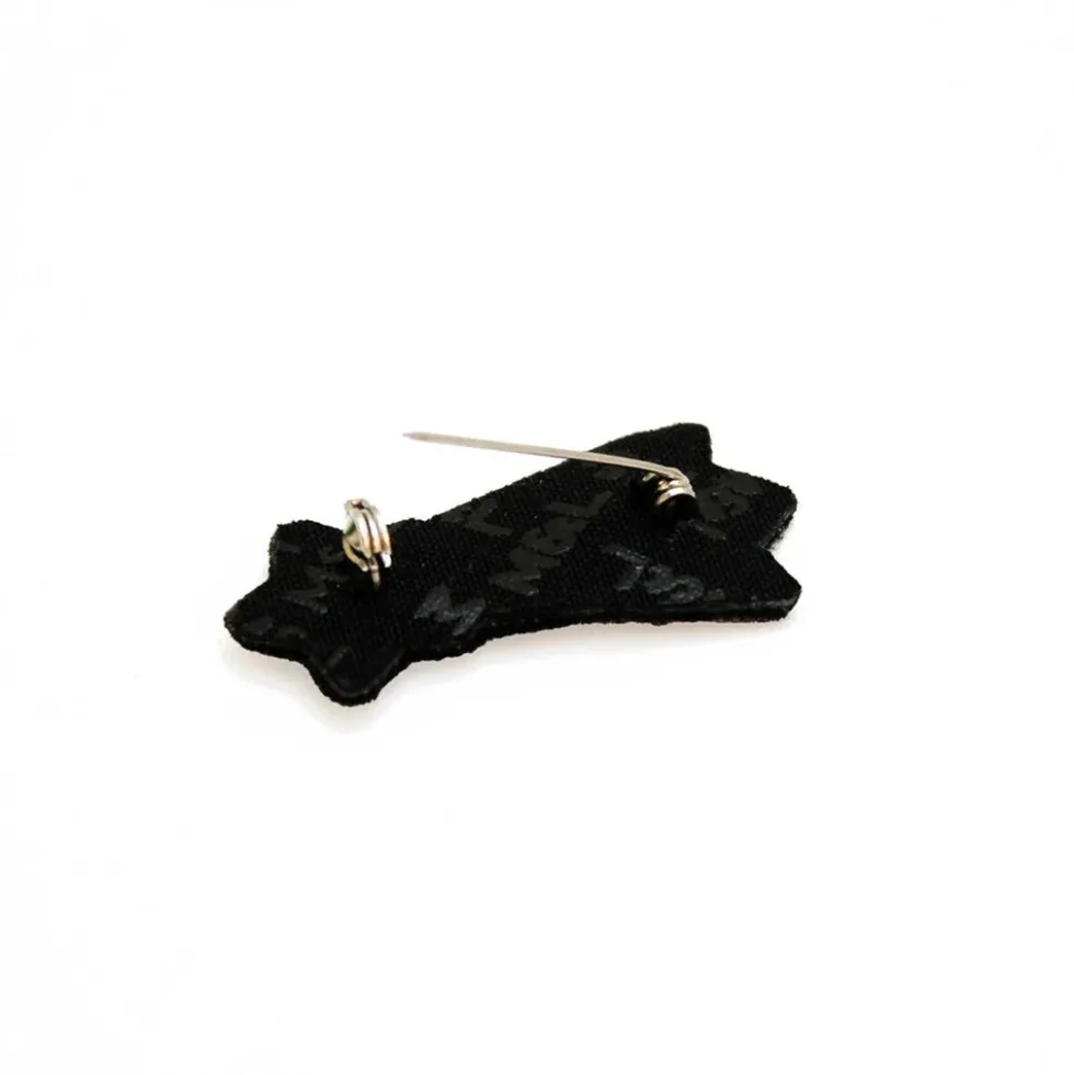 Rainbow Shooting Star Embroidered Brooch