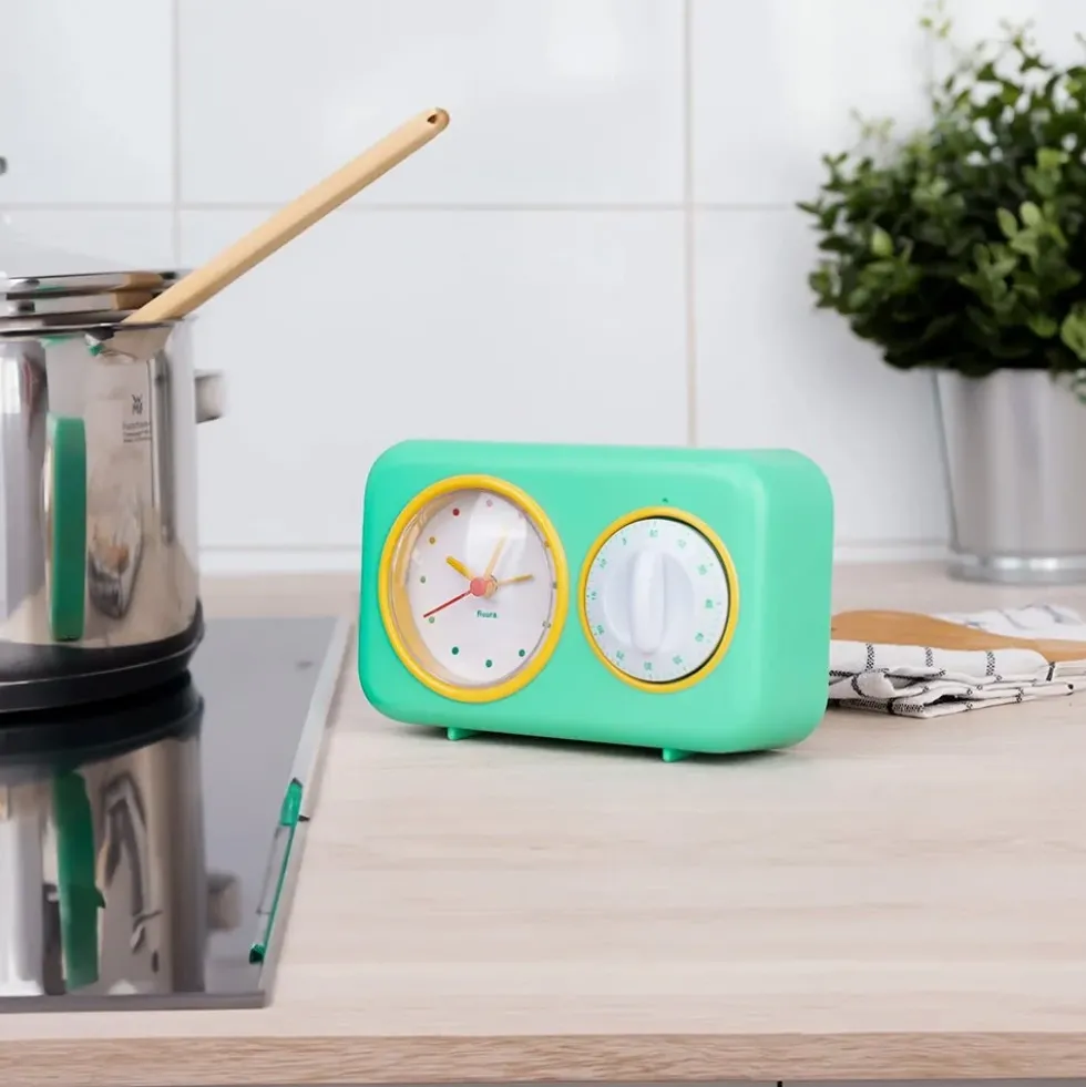 Retro Kitchen Timer - Green