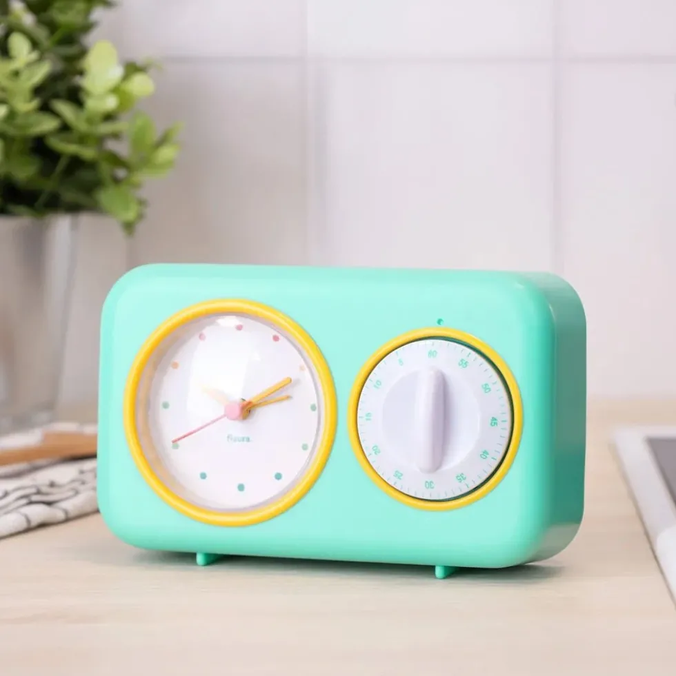 Retro Kitchen Timer - Green