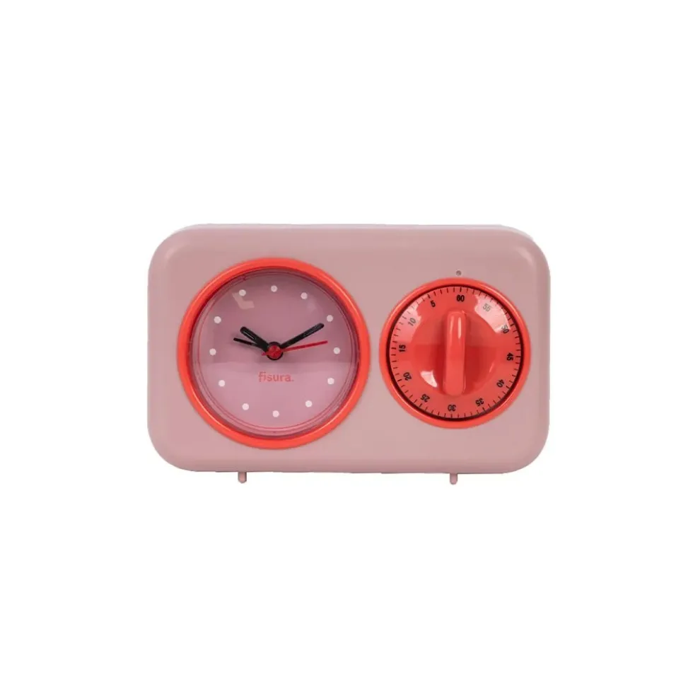 Retro Kitchen Timer - Pink