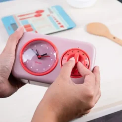 Retro Kitchen Timer - Pink