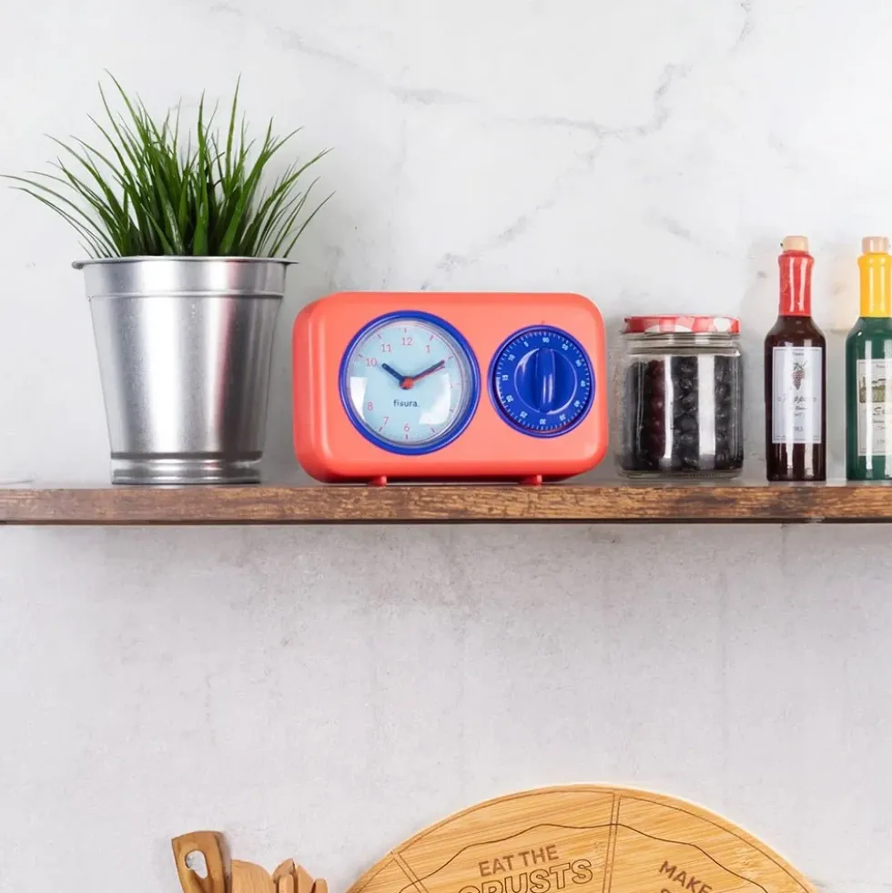 Retro Kitchen Timer - Red