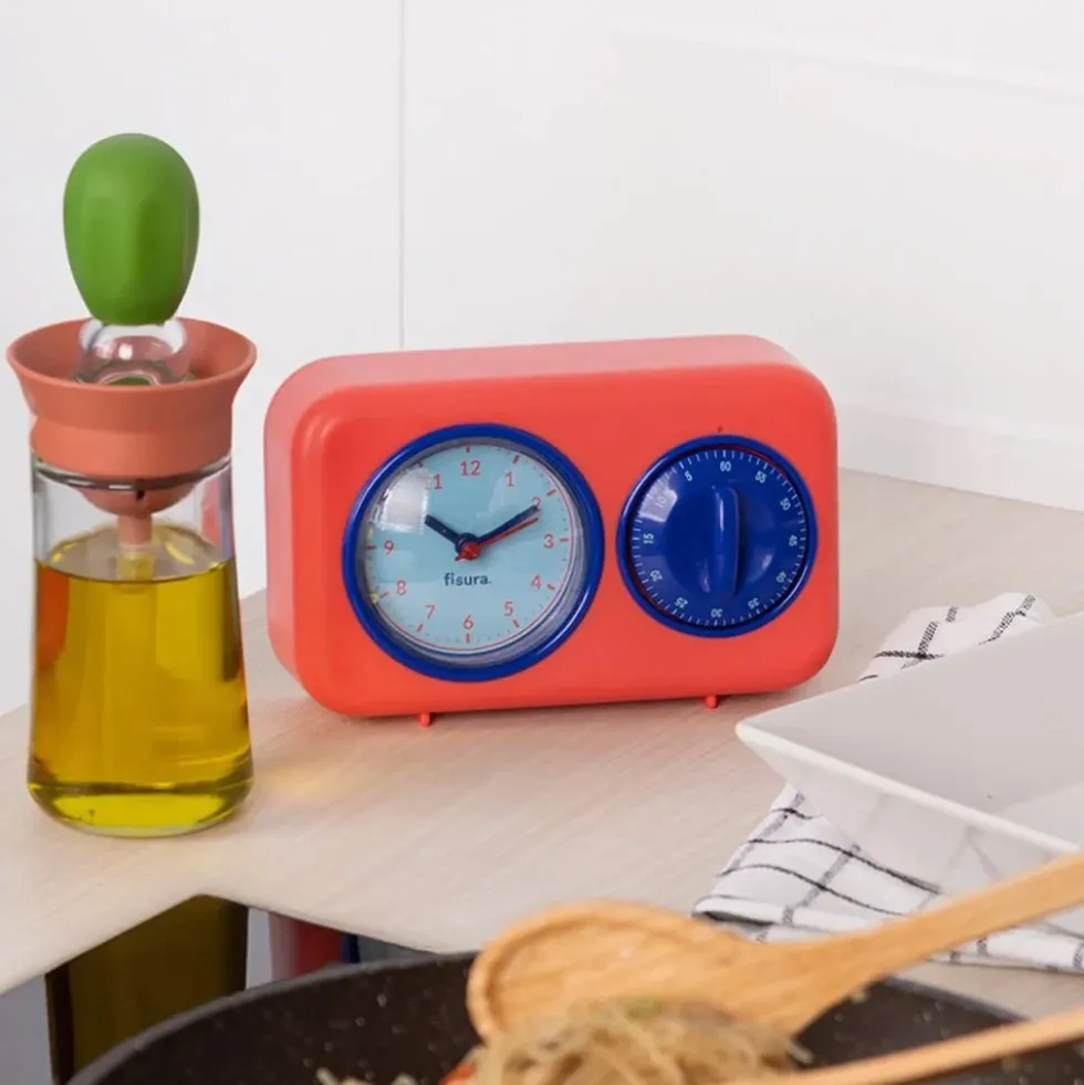 Retro Kitchen Timer - Red