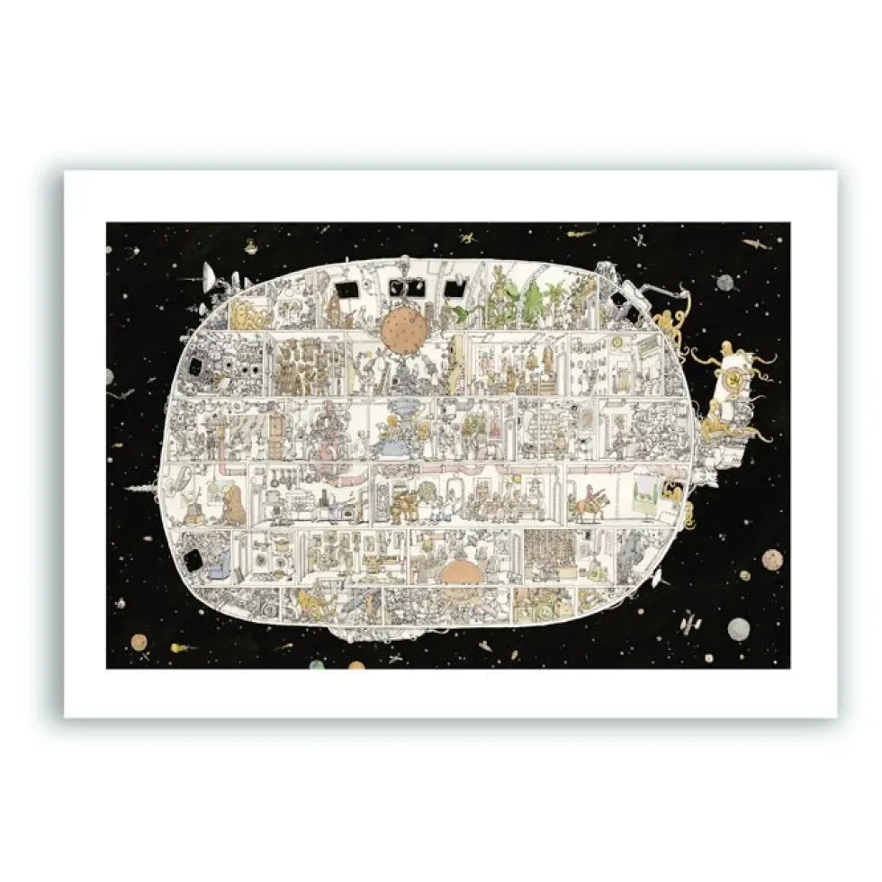 Rocket Giclée Print A4