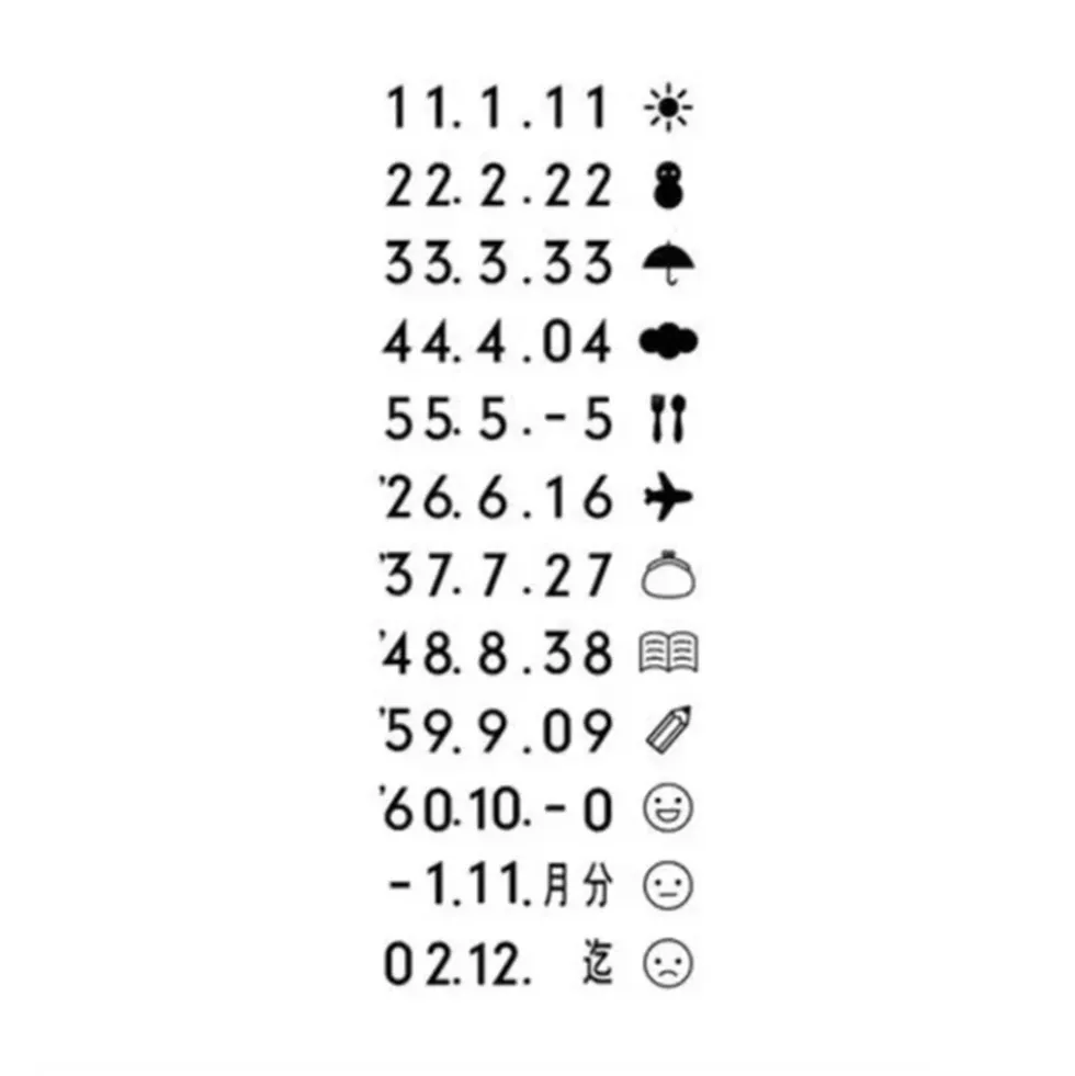 Rotary Date Stamp Mark