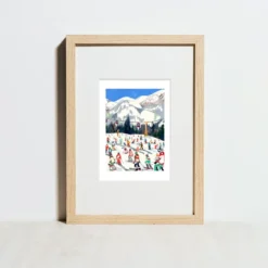 Südtirol Ski Season Giclée Print