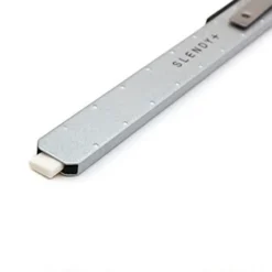 Slendy Thin Steel Eraser Holder Silver