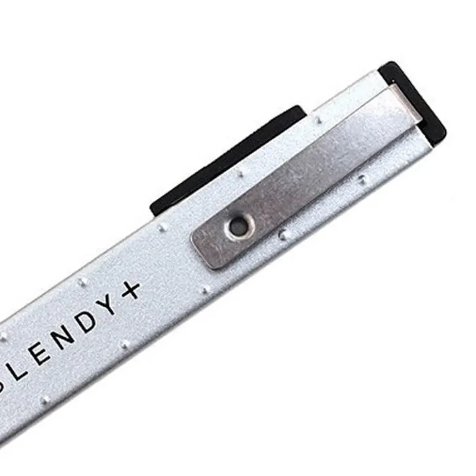 Slendy Thin Steel Eraser Holder Silver