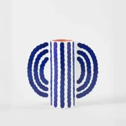 Small Butterfly Vase Blue