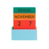 Small Rainbow Wooden Calendar