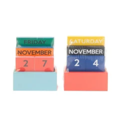 Small Rainbow Wooden Calendar