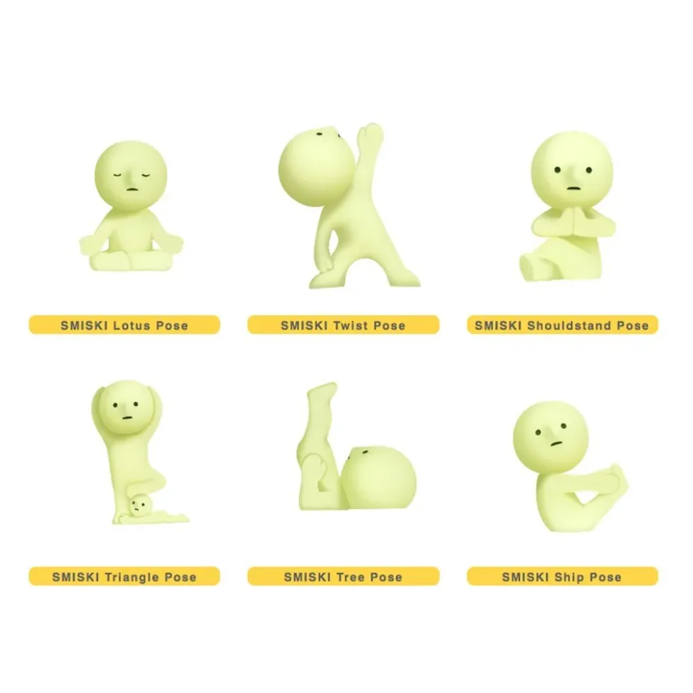 Smiski Glow in the Dark Yoga Series