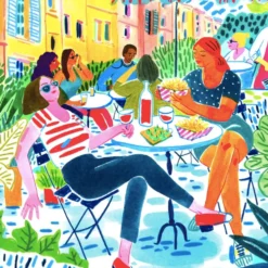 Soleil en Terrasse Giclée Print A5