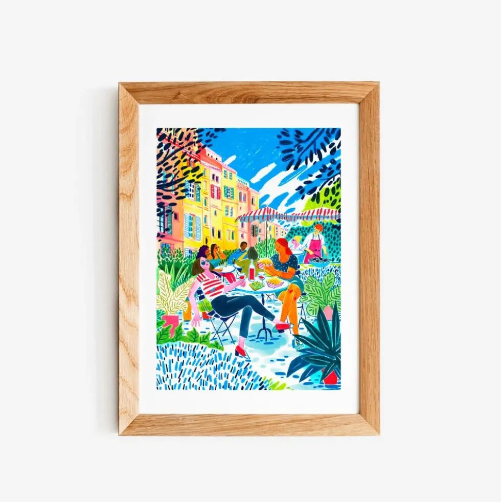 Soleil en Terrasse Giclée Print A5