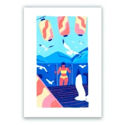 Sortie de lac Giclée Print