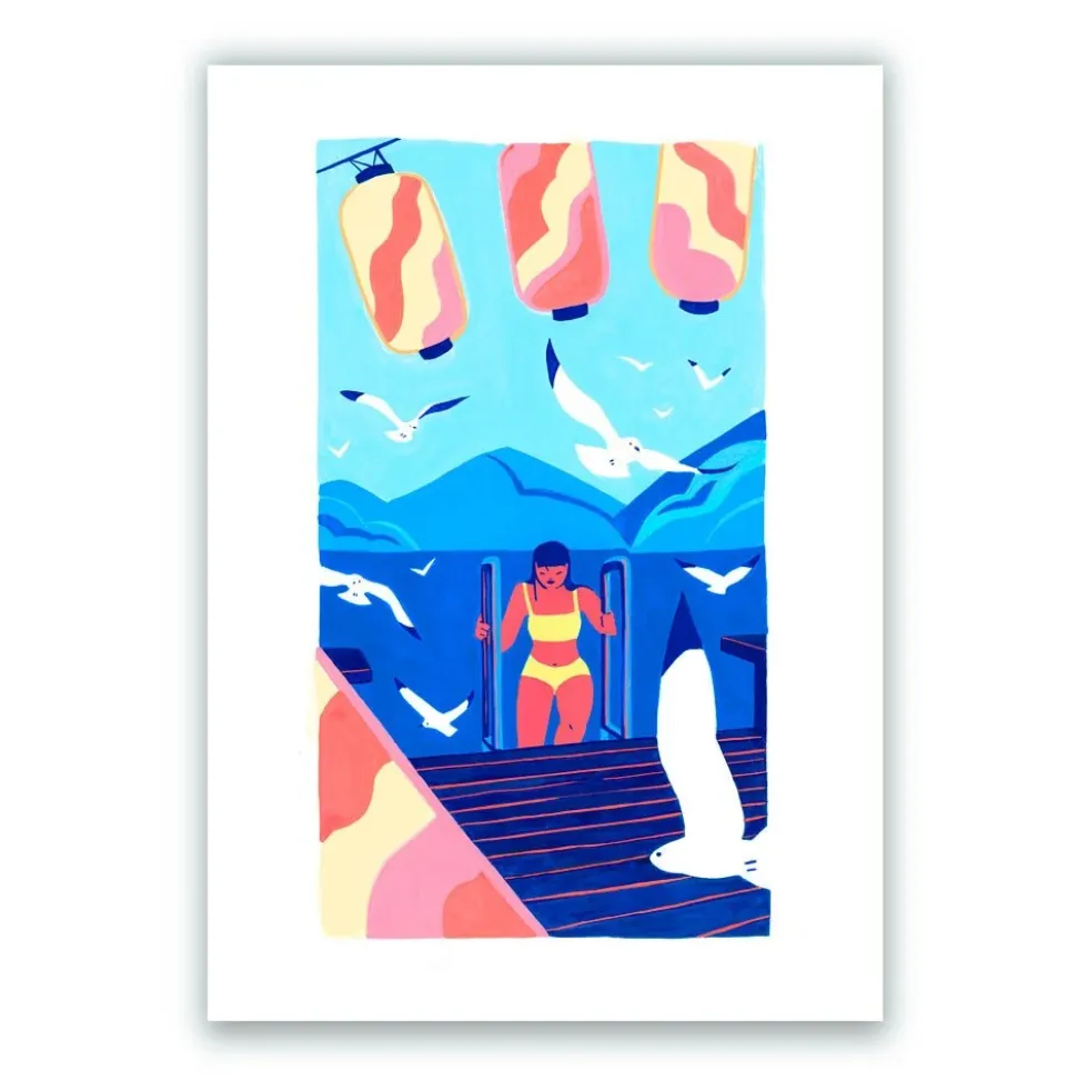 Sortie de lac Giclée Print