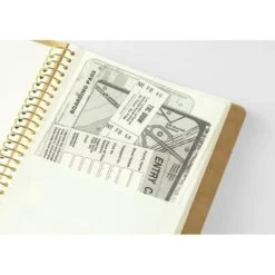 Spiral Ring Notebook A5 Slim Paper Pocket