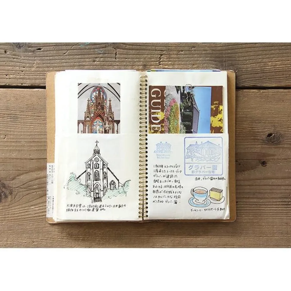 Spiral Ring Notebook A5 Slim Paper Pocket