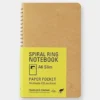Spiral Ring Notebook A6 Slim Paper Pocket